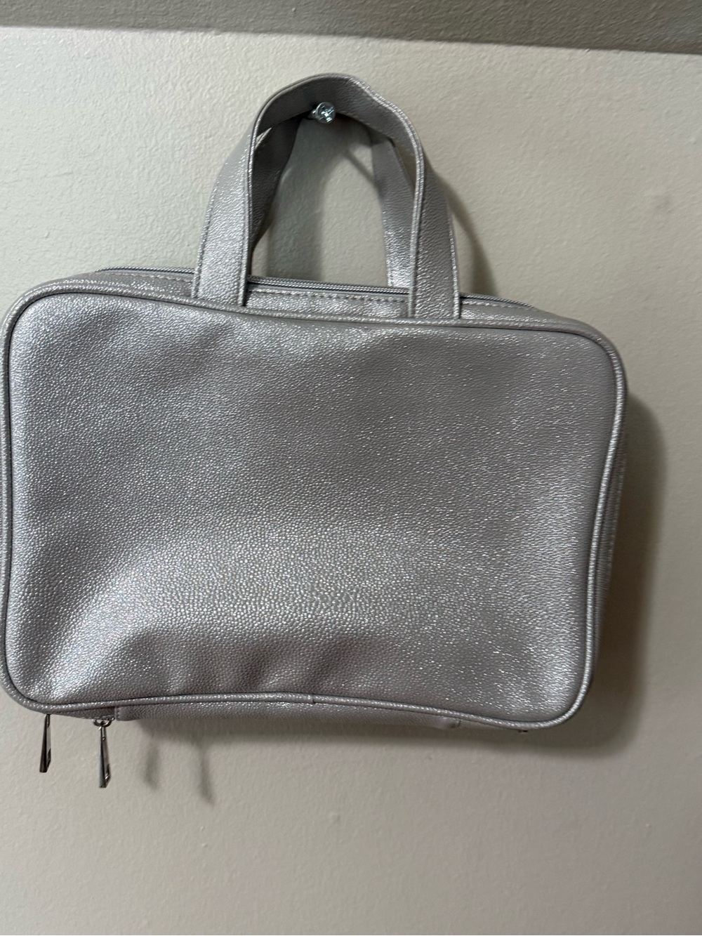 Sonia Kashuk Shimmery Silver Cosmetic Pouch